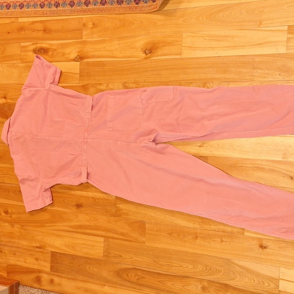 NWOT Pistola Bubblegum Pink Short Sleeve Utility Jumpsuit Size Small 100% Cotton - Picture 10 of 11